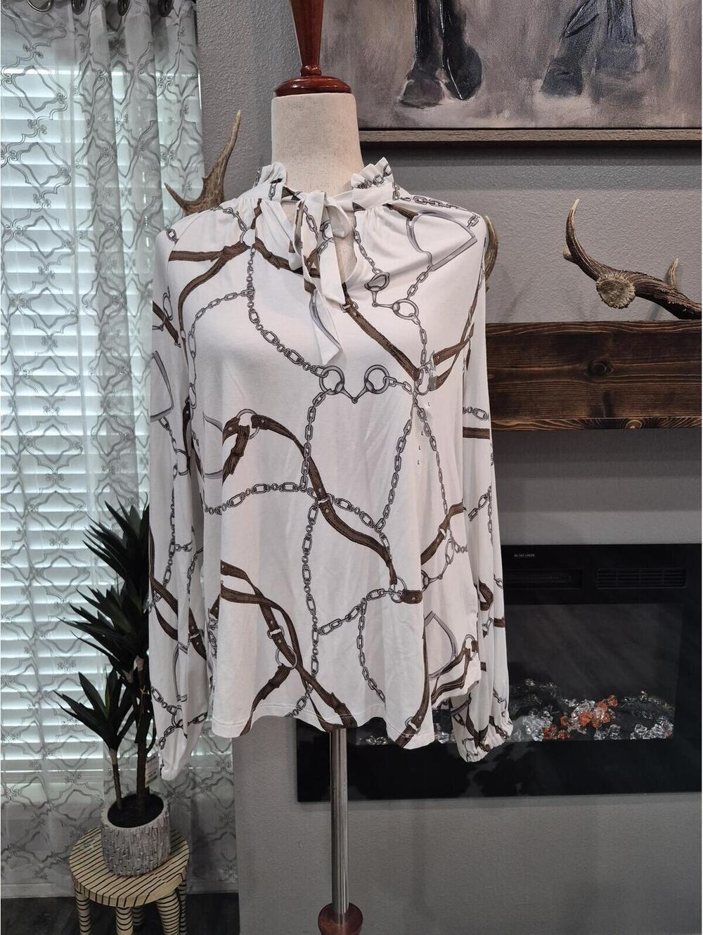 New Ralph Lauren Womens Blouse size large - Picture 2 of 6